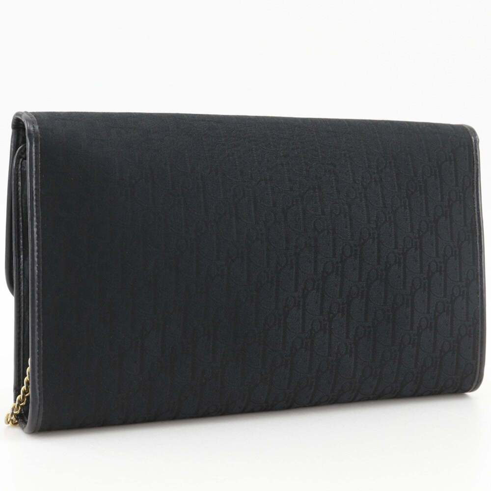 CHRISTIAN DIOR Vintage Black Canvas Shoulder Bag - Picture 3 of 16